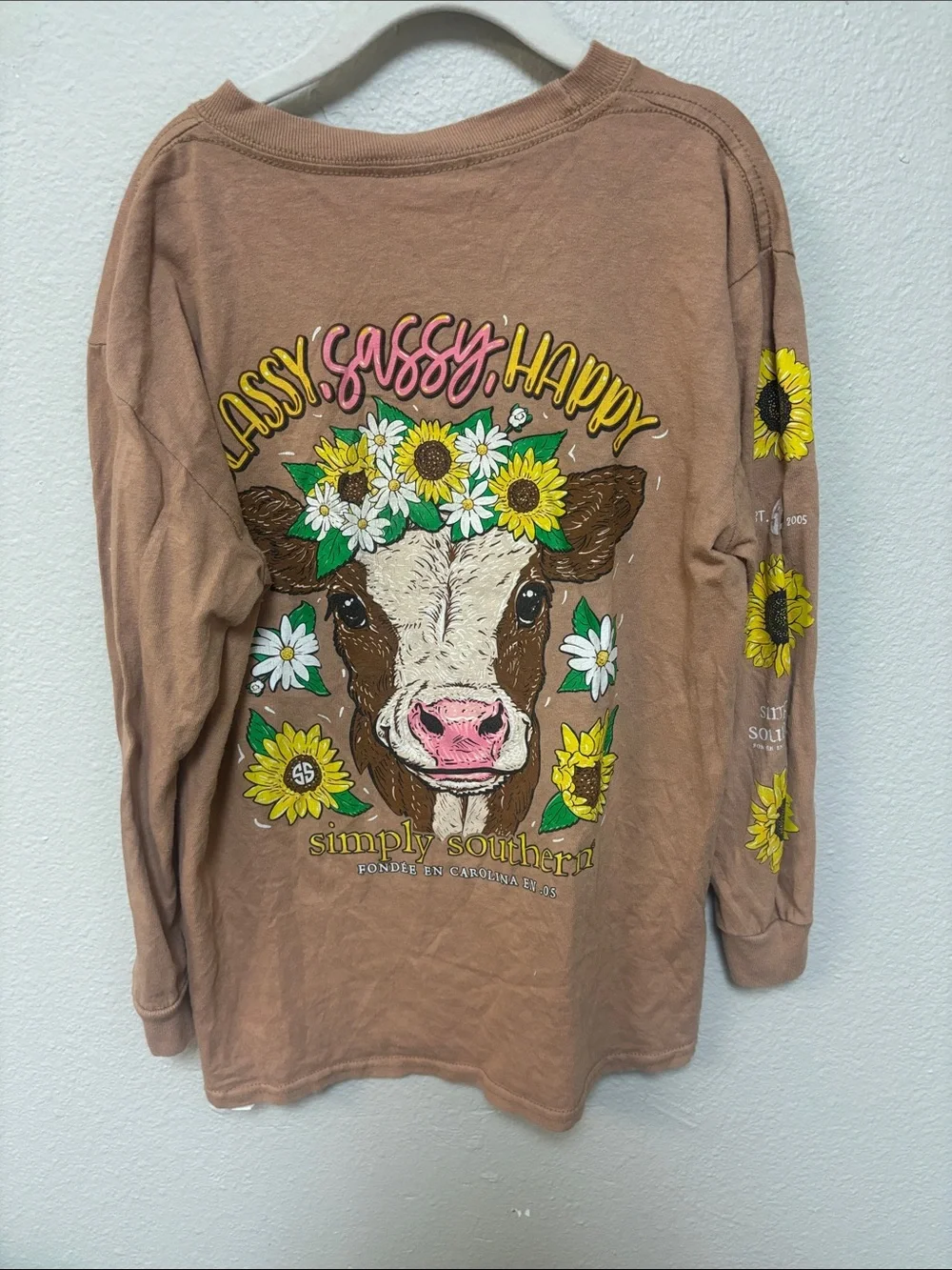 Simply Southern Cow Graphic Long Sleeve Tee